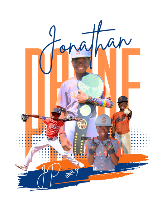 Custom Baseball Collage Graphic - Hoodie