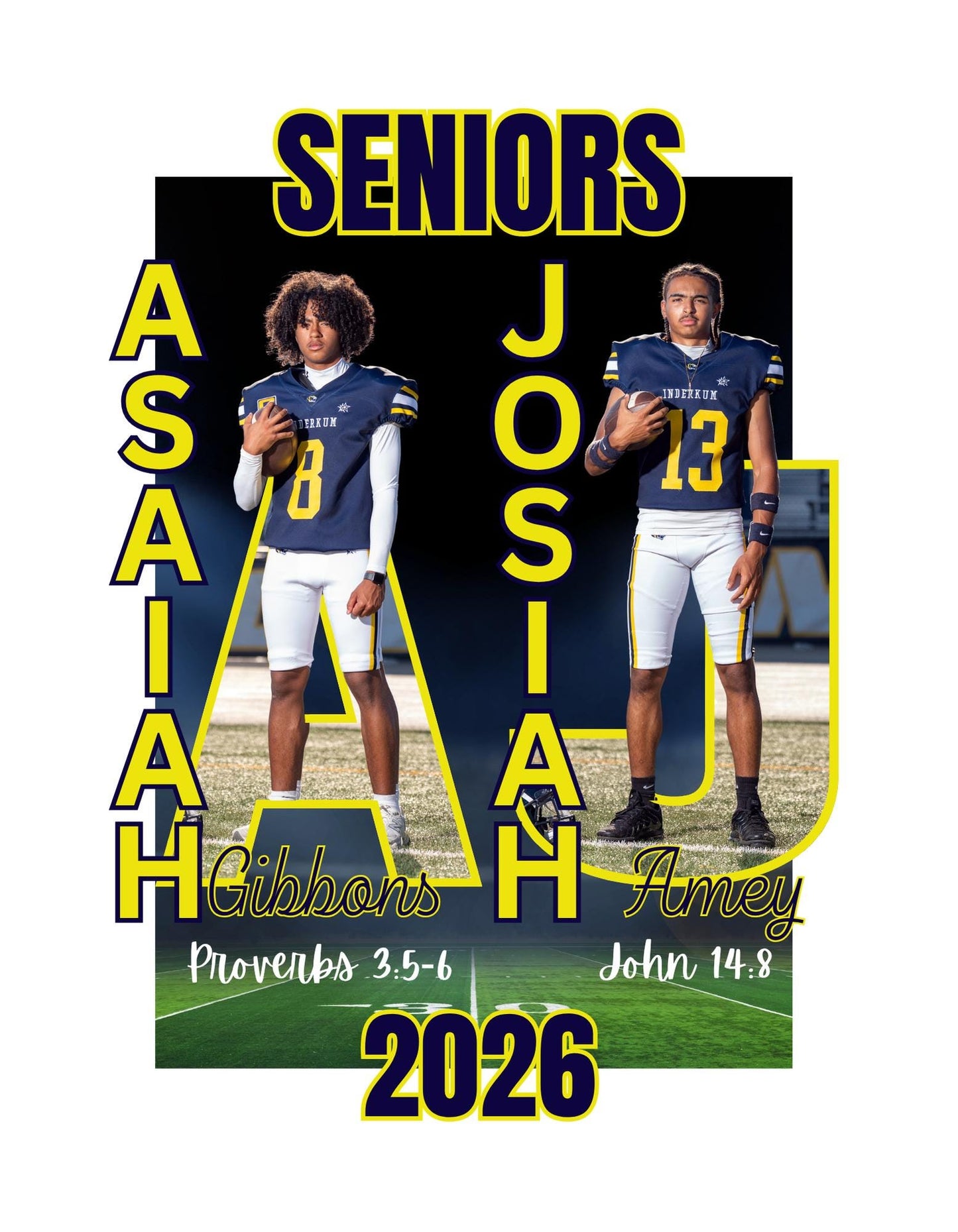 Custom Senior Night Unisex Hoodie - Personalized Name & Number